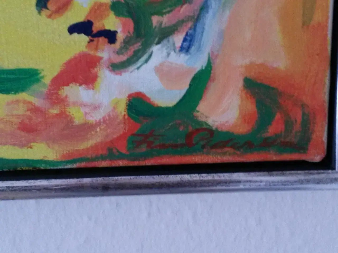 Billede 3 - smukt maleri af finn pedersen på 54-64 cm i flot s