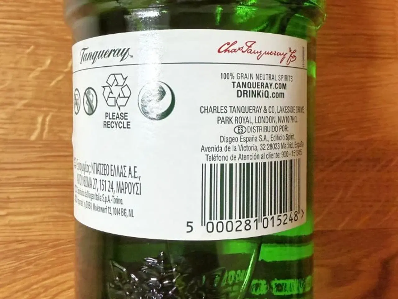 Billede 2 - Plomberet Tanqueray Gin 70 ctl.