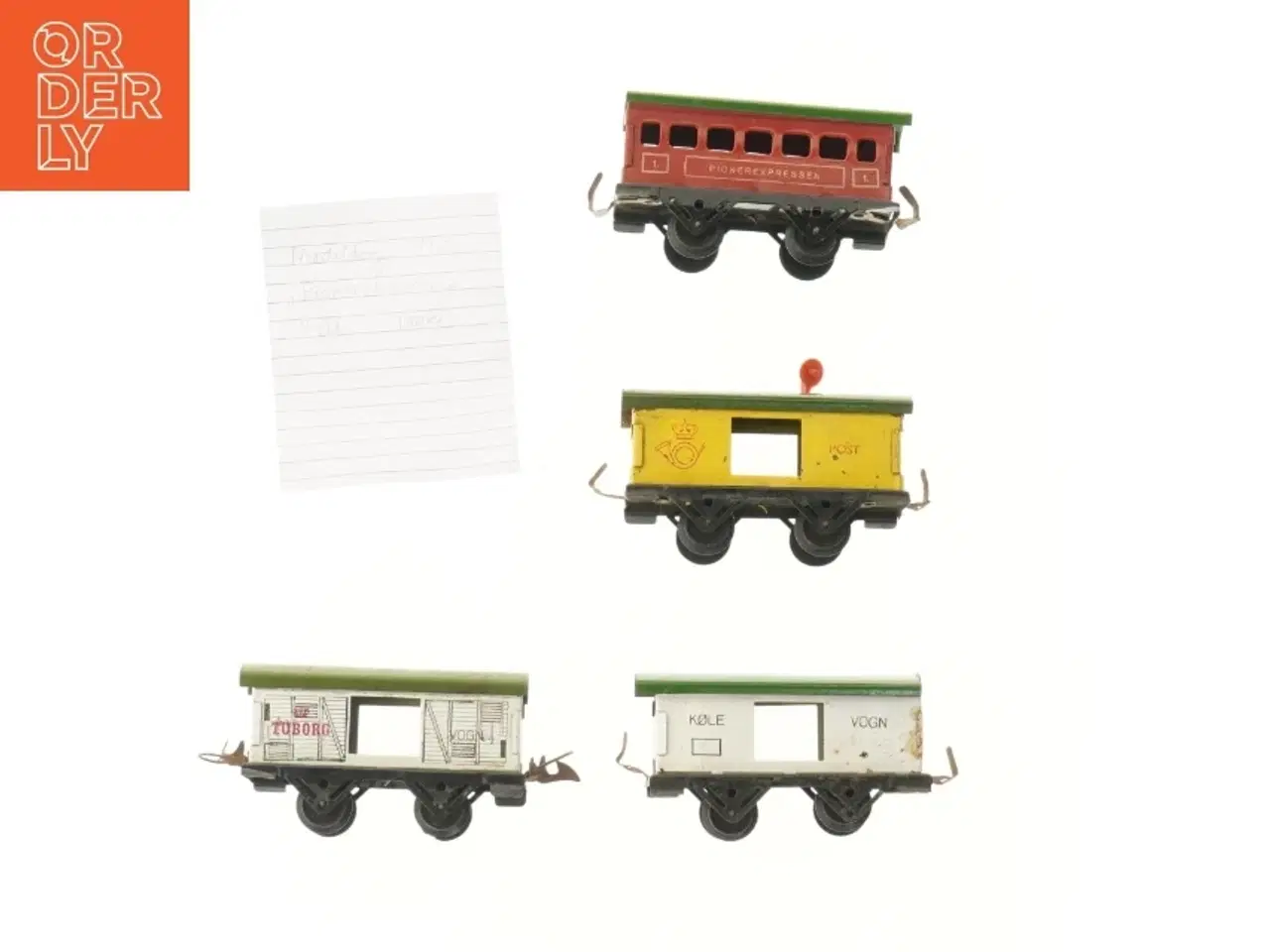 Billede 2 - Modeltog Pioneerexpressen 4 vogne (str. 12x4,5 cm)