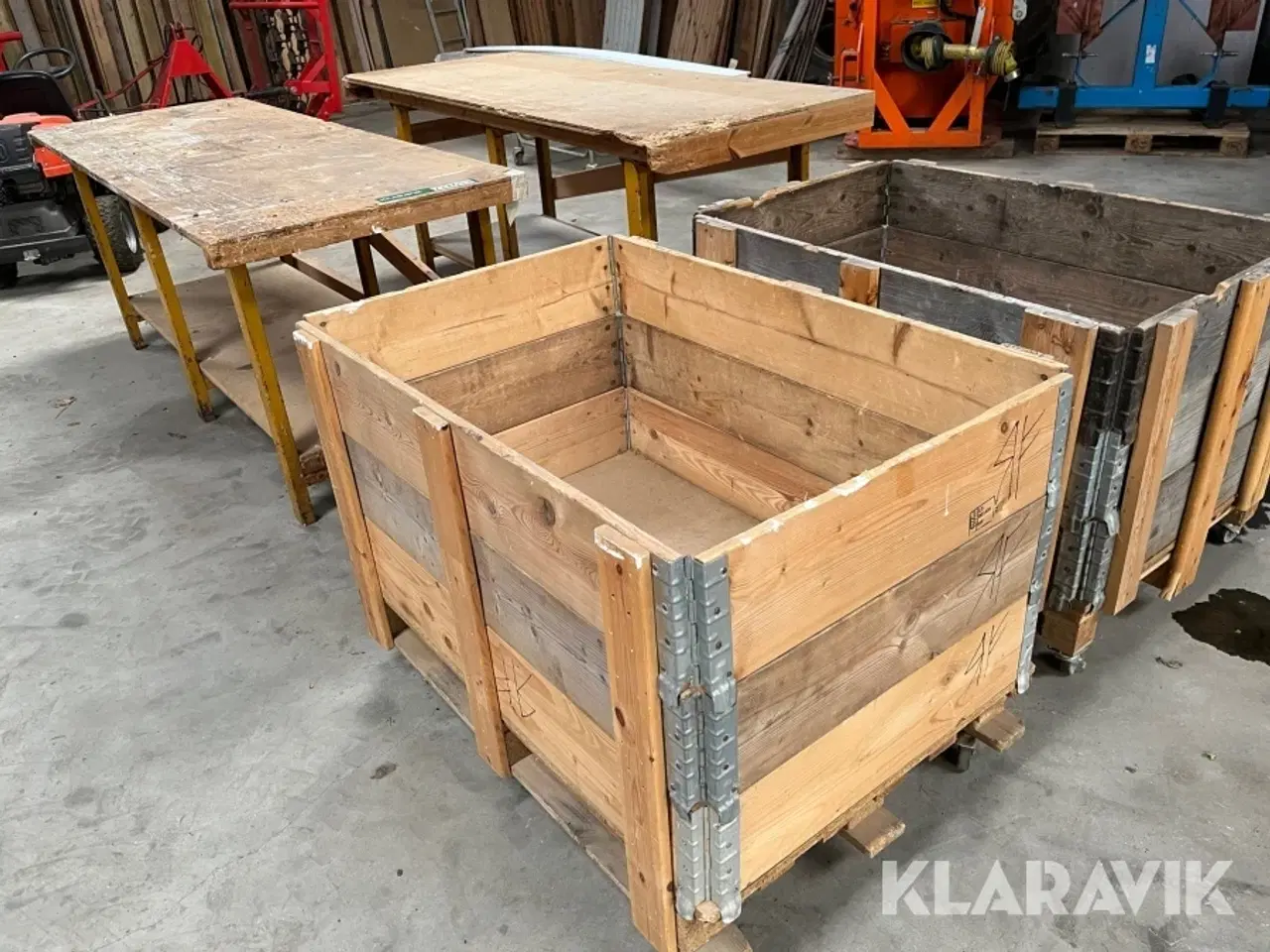 Billede 7 - Arbejdsborde og materiel pallevogne
