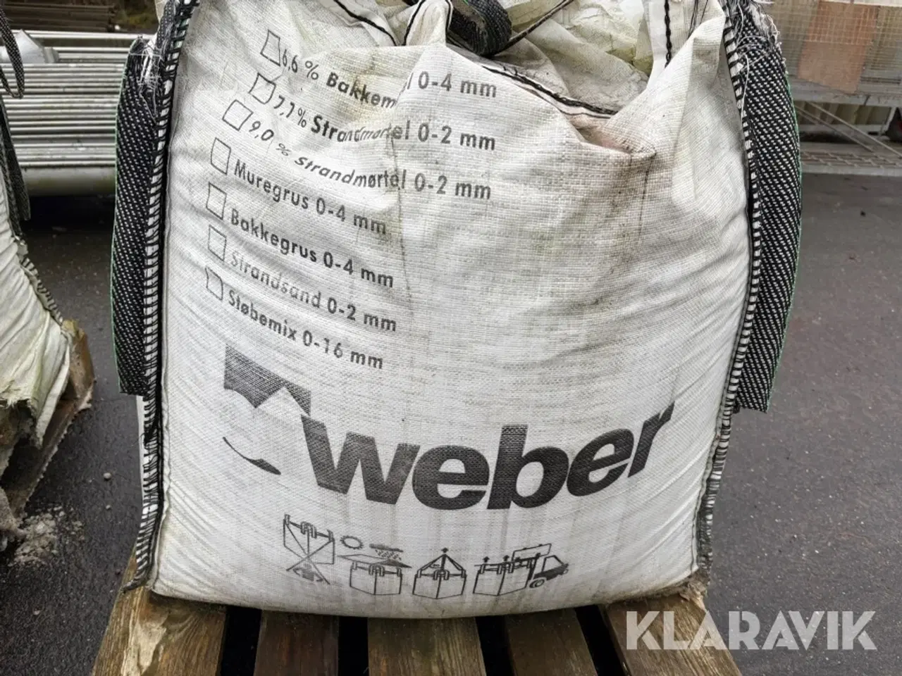 Billede 8 - Strandmørtel Weber 0-2 mm / 11 Big bags
