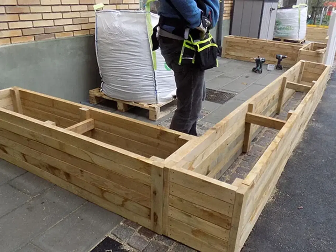 Billede 4 - Blomsterkasse, egetræ - byggesæt