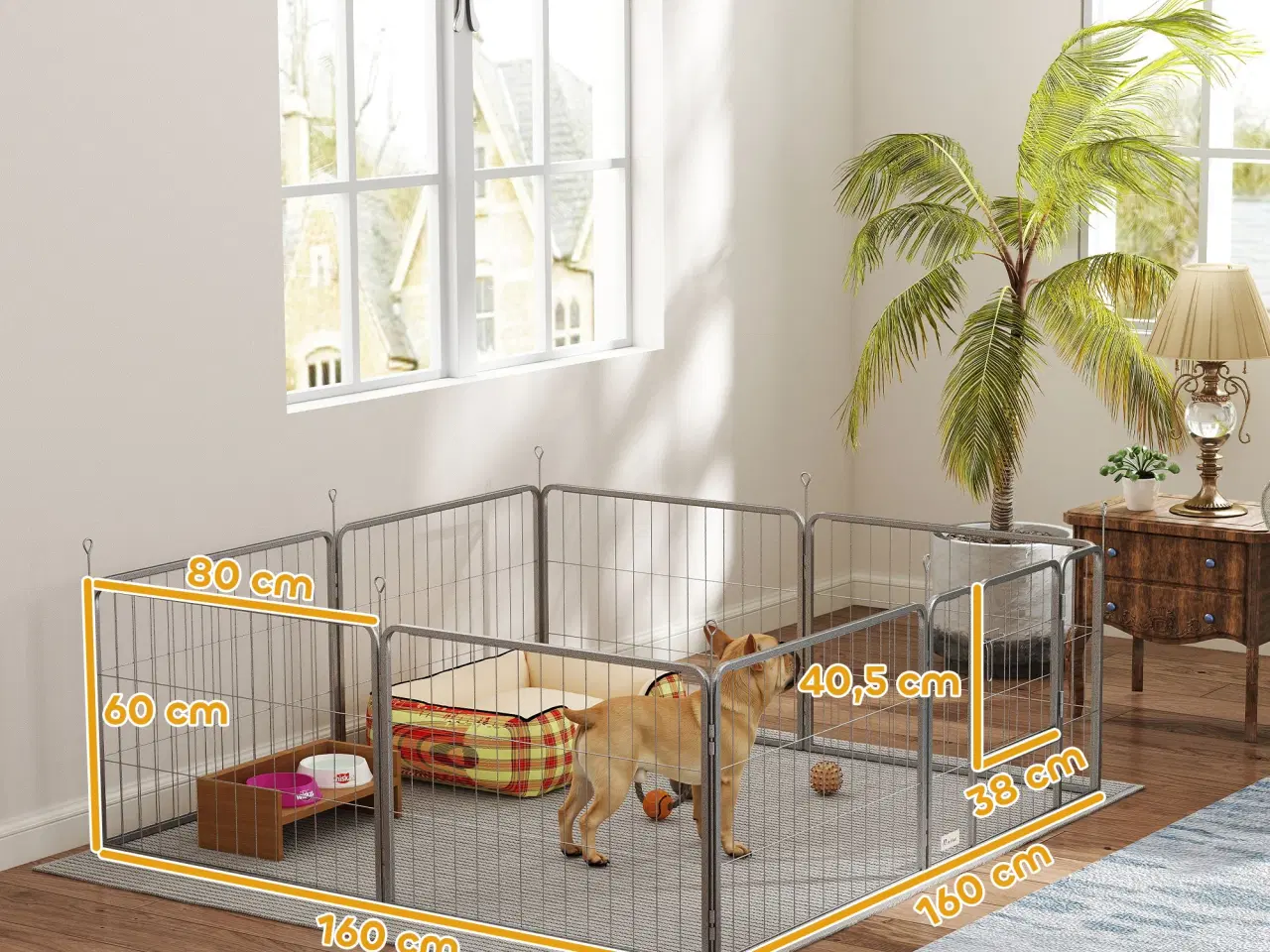 Billede 1 - Hvalpegård "Flex" 80 x 60 cm.