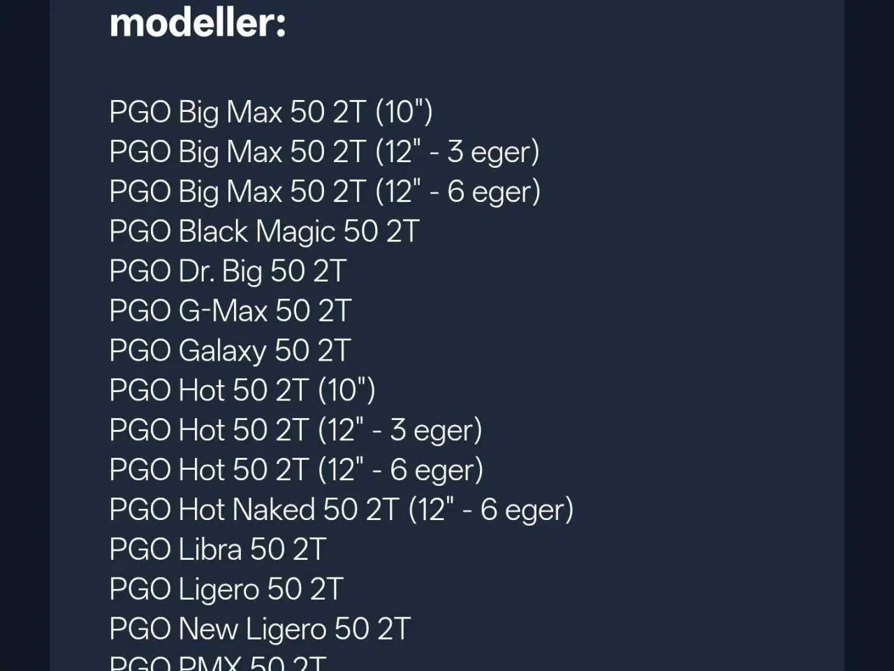 Billede 6 - PGO Hot 50/Dr.Big/PMX. Ny Original Bagbremsearm