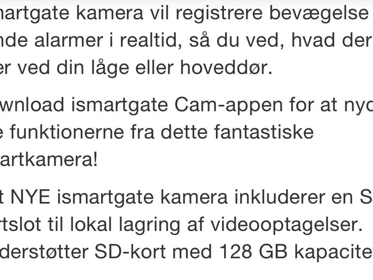 Billede 2 - Overvågnings kamera med portåbner