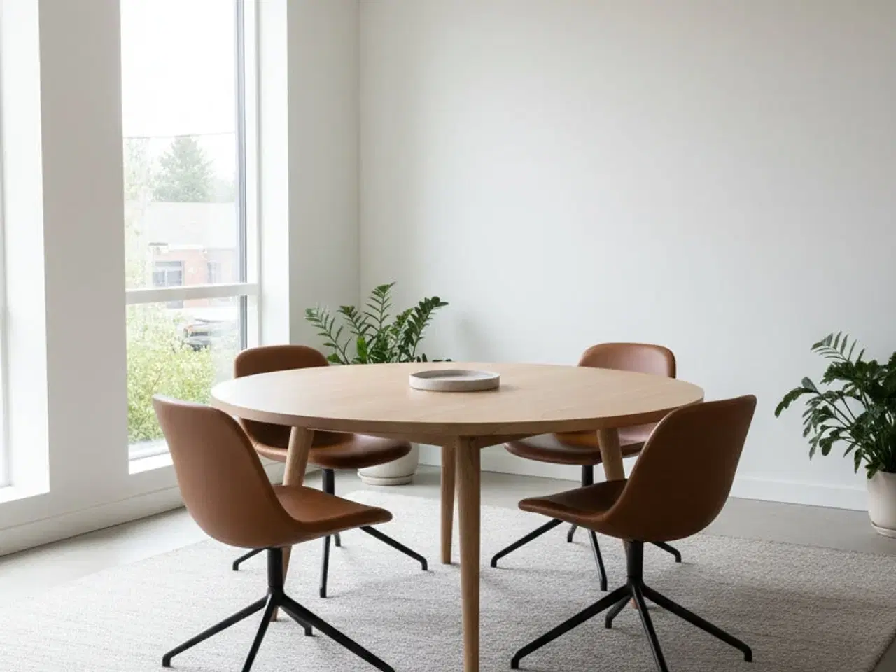 Billede 2 - Muuto Fiber Side Chair Stol – Brun Læder