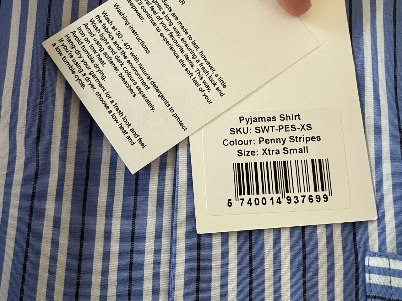 Billede 2 - Tekla pyjamasskjorte