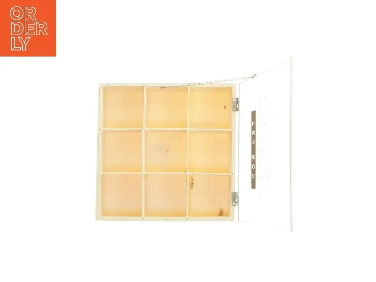 Billede 4 - Teæske med låg og rum fra Mørkegaard (str. 8x25x25 cm)