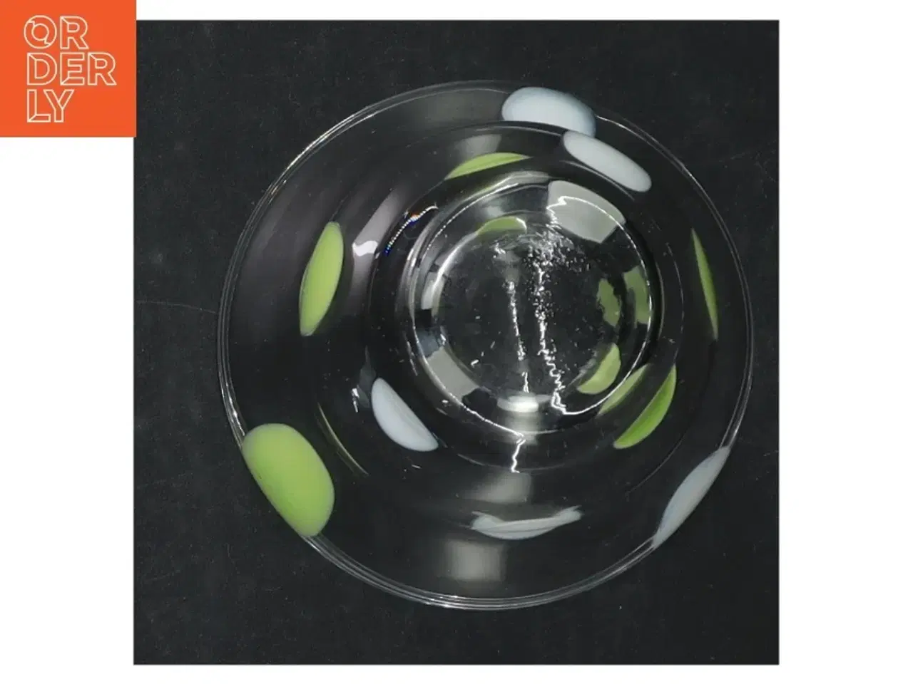Billede 3 - Dekorativ glasvaser/fyrfadsstager med farvede pletter fra Rosendahl (str. 8,5 cm. 2 styk)