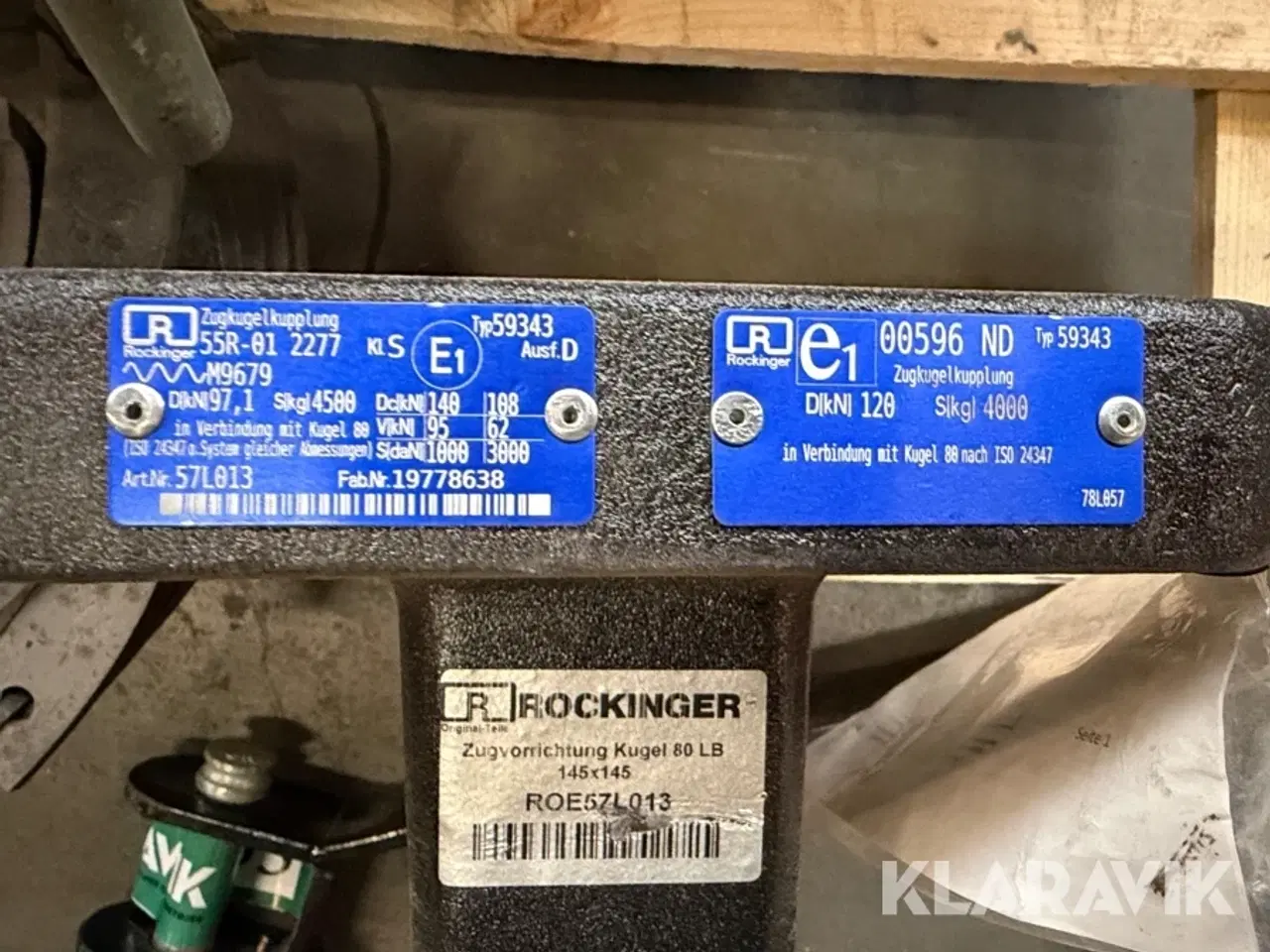 Billede 11 - Lot - kugletræk, brønddæksel og dele til fræser og flishugger