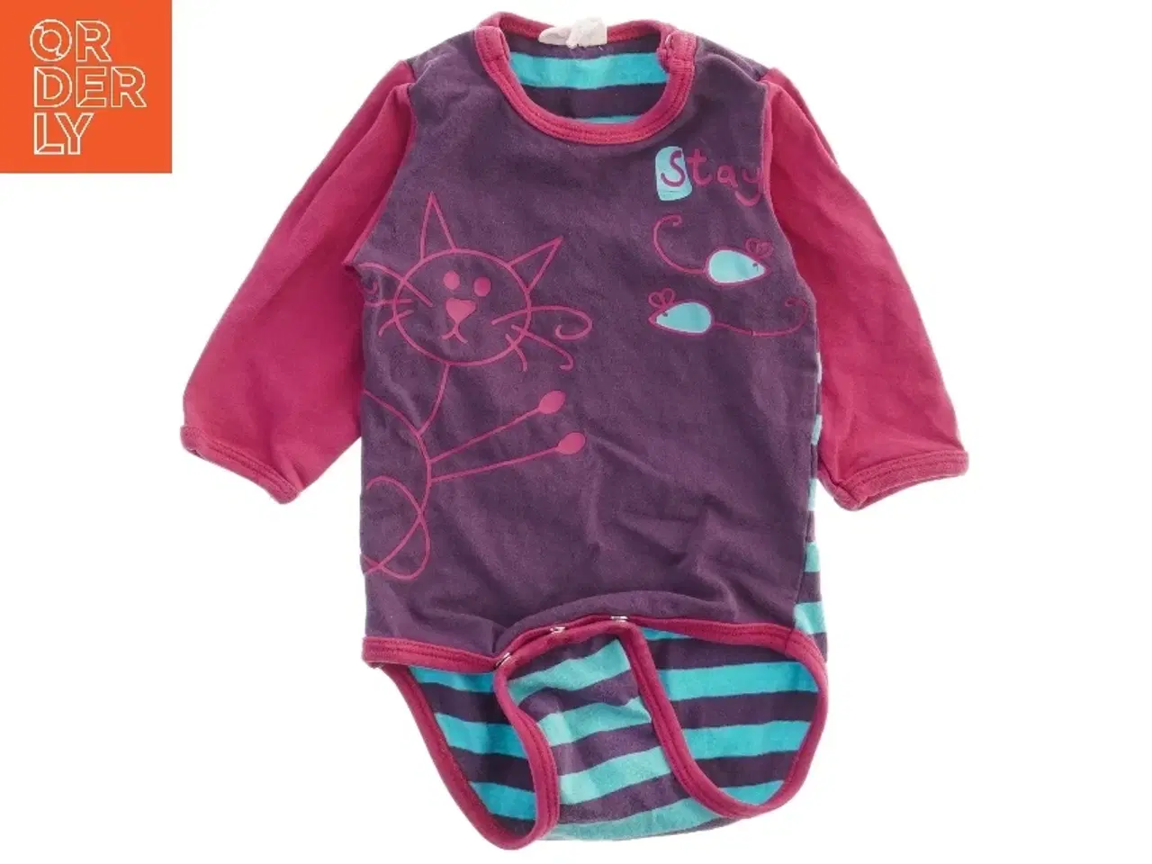 Billede 2 - Langærmet body med kattemotiv fra Me Too (str. 62)