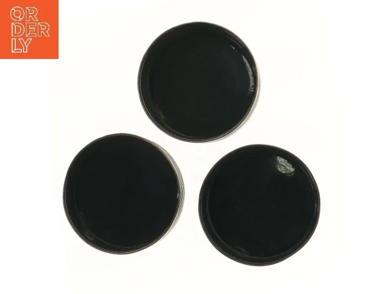 Billede 2 - Sæt af 3 sorte flaskebakker (str. 3 stk Ø 13,5 cm)