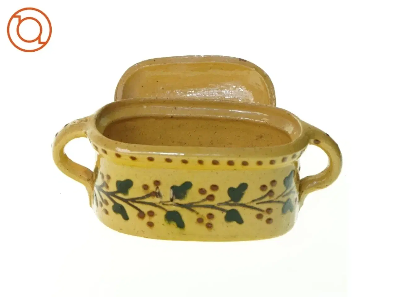 Billede 6 - Keramik smål med låg (str. 14 x 9 x 6 cm)