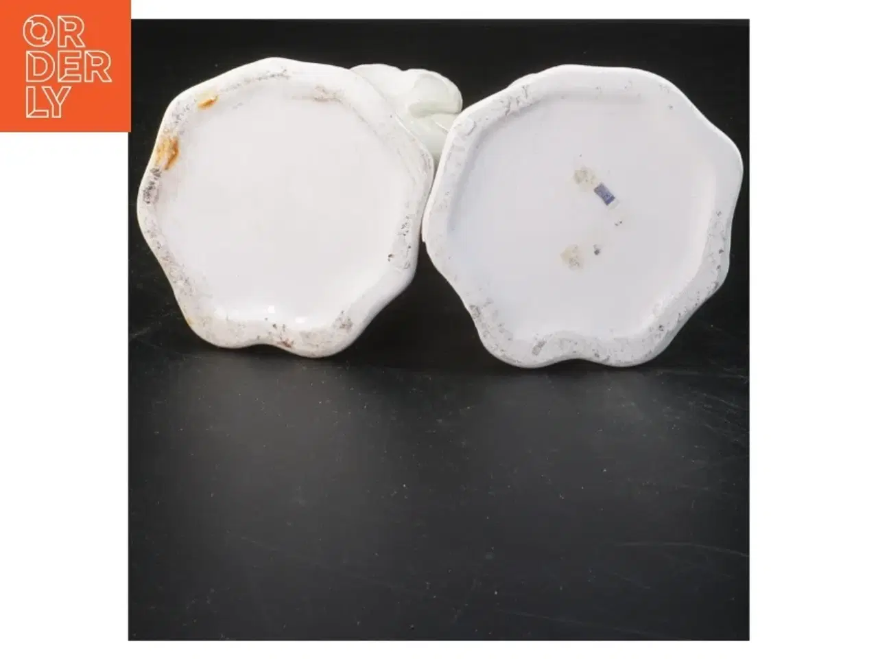 Billede 3 - Keramik engle lysestager (str. 16x9 cm)