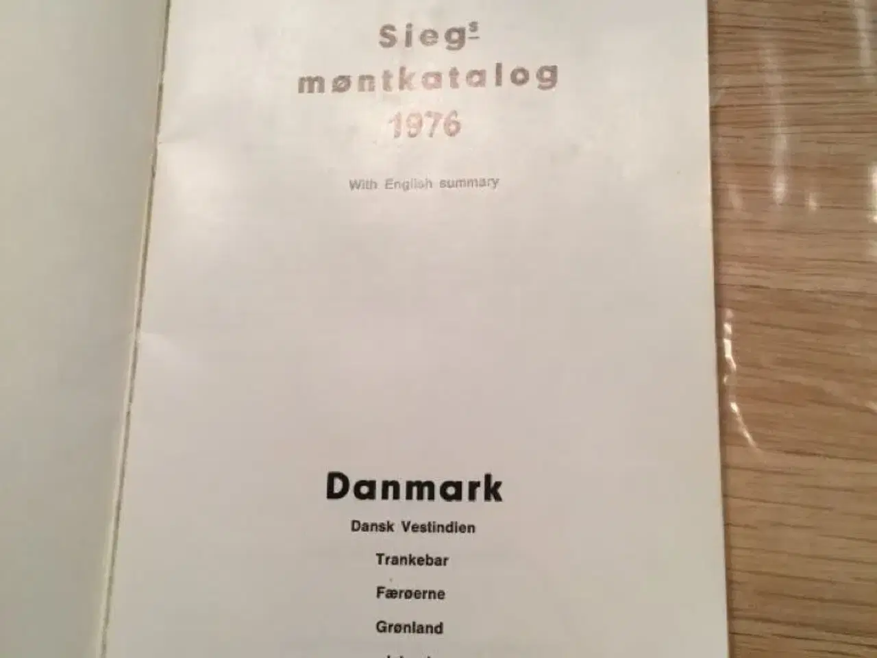 Billede 2 - Sieg`s Møntkatalog 1976