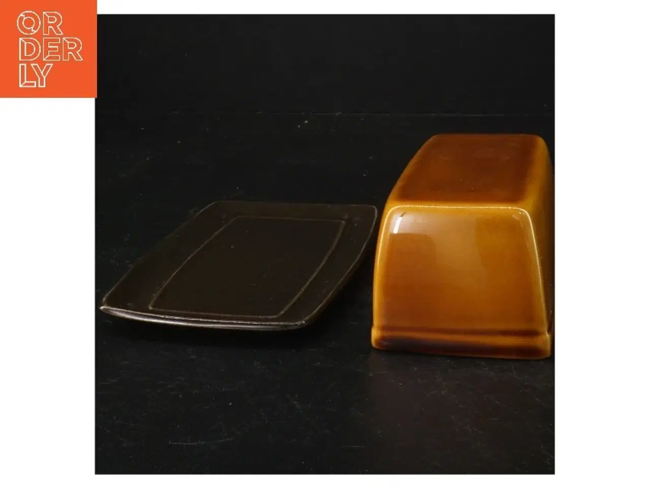 Billede 1 - Retro smør dåse (str. 18 x 9 cm)