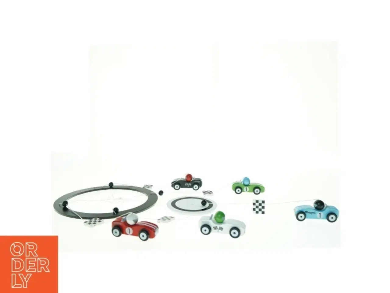 Billede 1 - Magni Mobile Uro af legetøjs racerbiler (str. 25 x 50 cm)