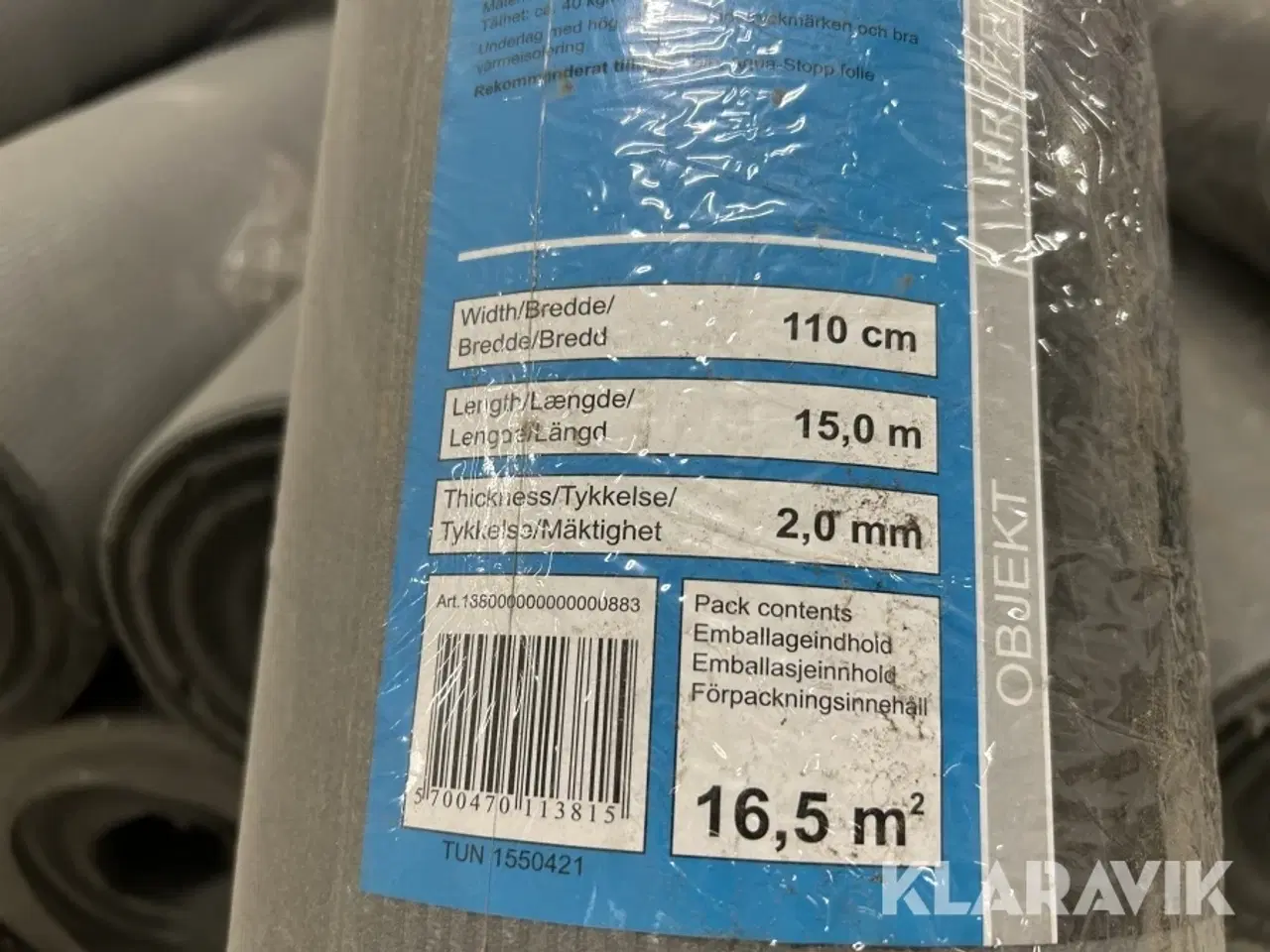 Billede 5 - Gulvunderlag 10 ruller, 165m2