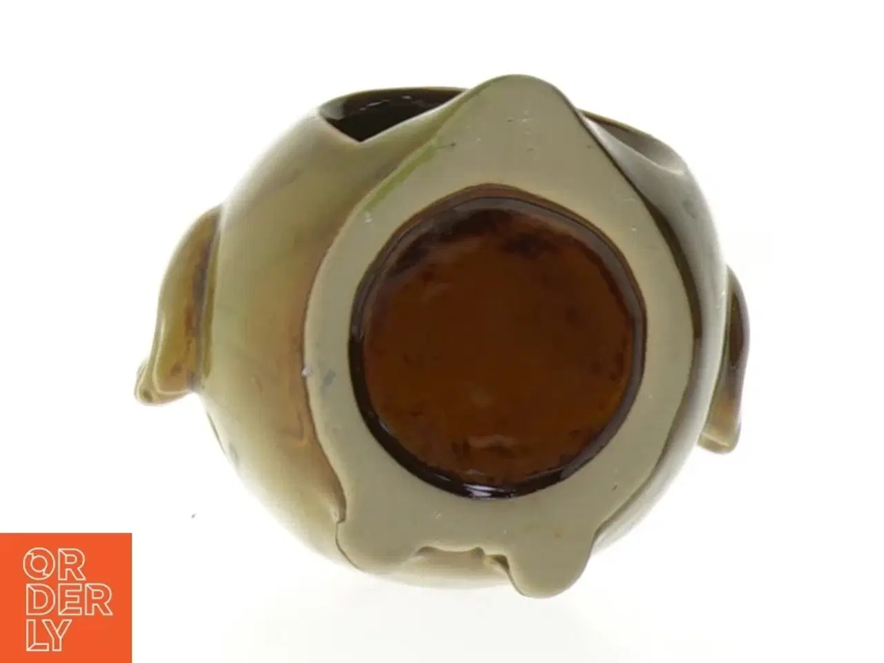 Billede 4 - Uglerformet keramisk fyrfadsstage (str. 9 cm)