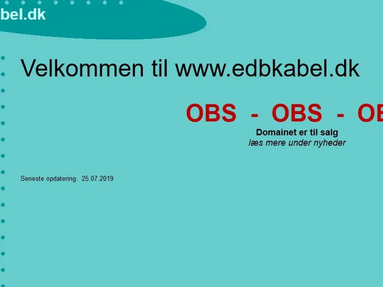 Billede 2 - Domain edbkabel