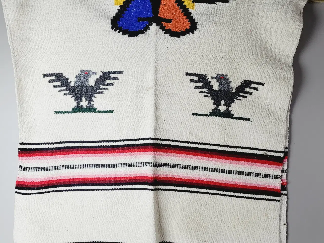 Billede 6 - ⭐️· Vintage mexicansk tæppeponcho med unikt design