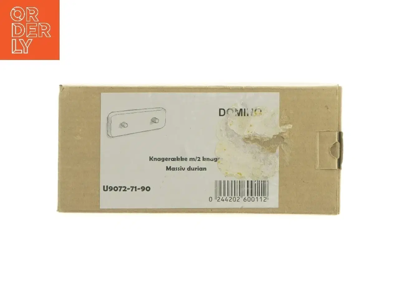 Billede 3 - Knagerække med to knager (str. 16x7 cm)