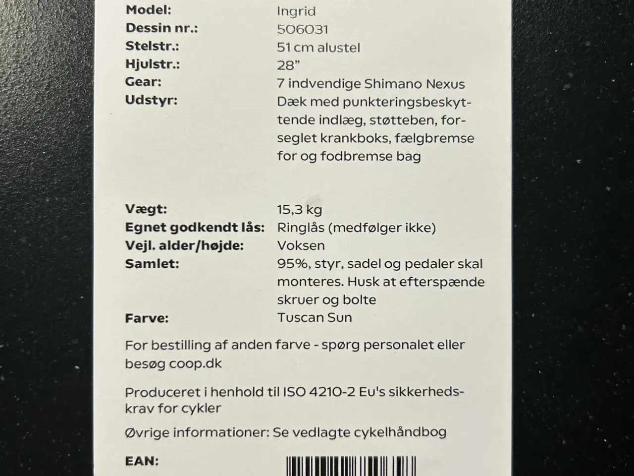 Billede 2 - Cykel 28”