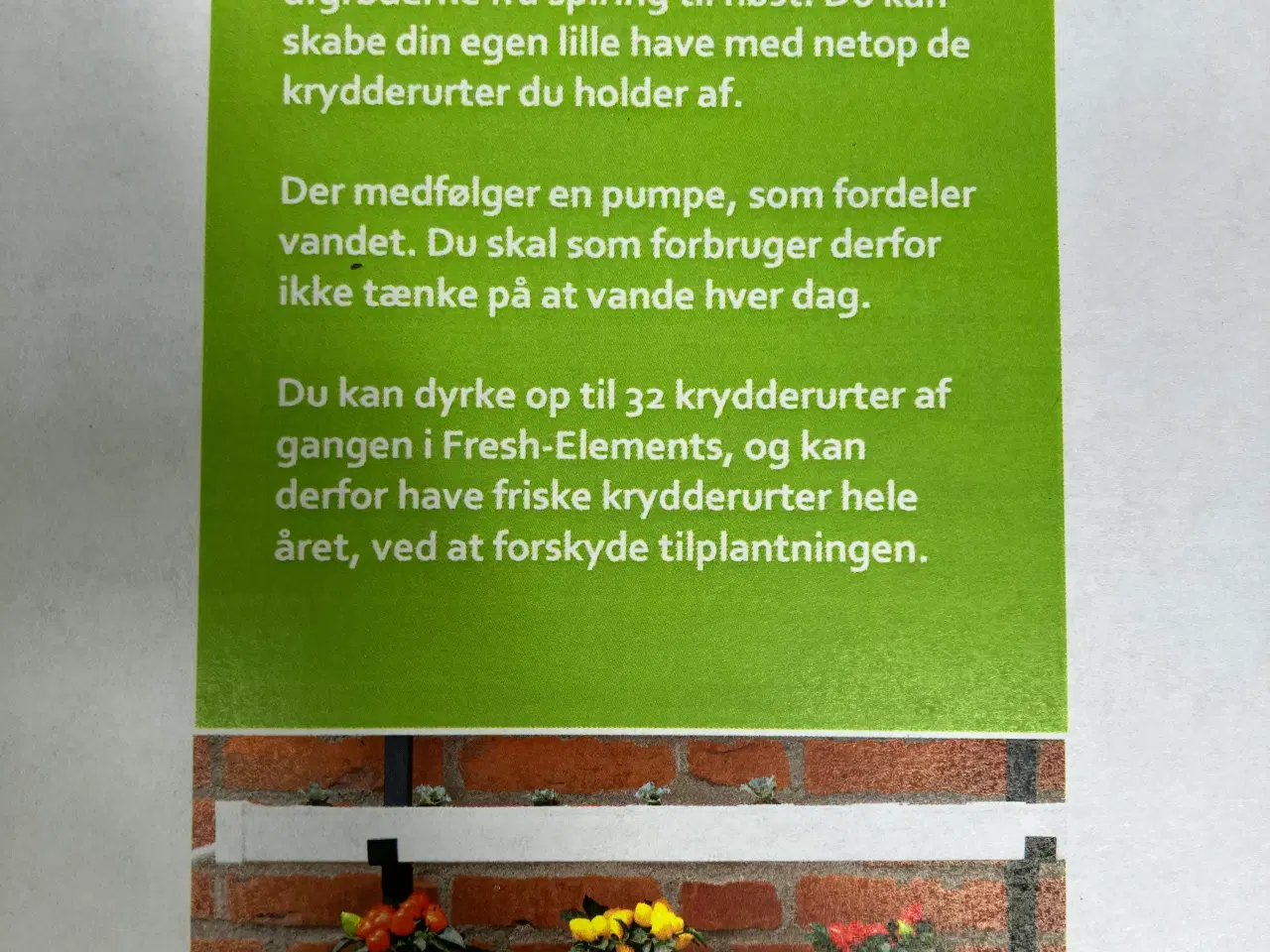 Billede 3 - Nyt Hydroponic/ plantevæg med selvvanding