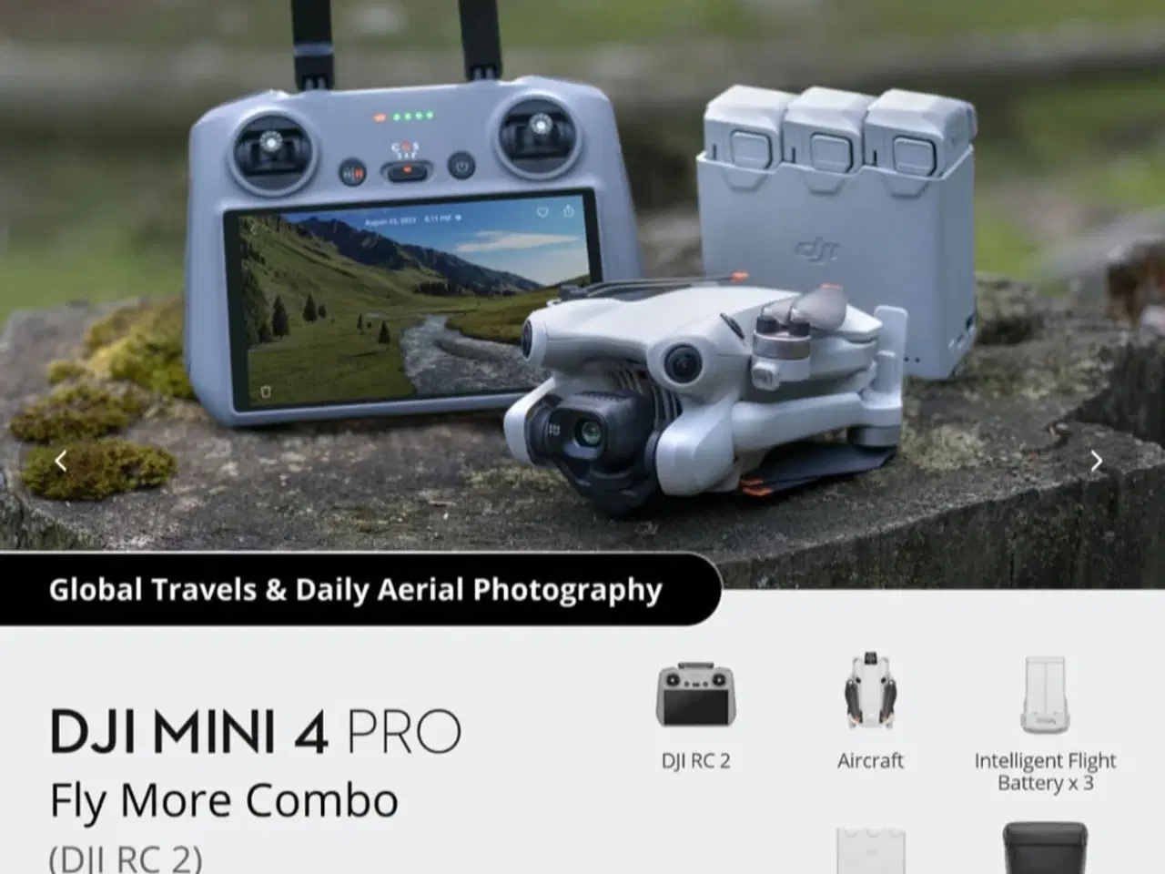 Billede 1 - DJI Mini 4 Pro Fly More Combo (DJI RC 2)