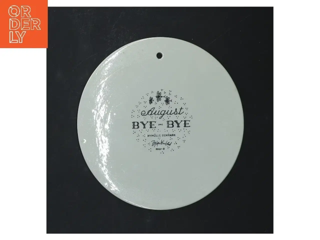 Billede 3 - Dekorativ porcelænsvægplade fra Bjørn Wiinblad (str. Ø 15 cm)