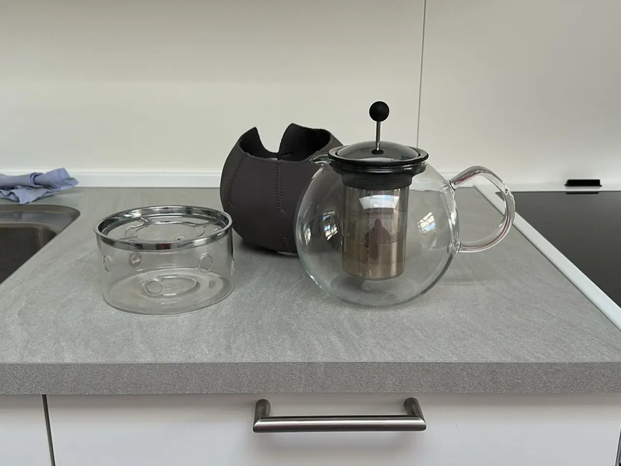 Billede 3 - Bodum glas the kande med frakke og varme dims
