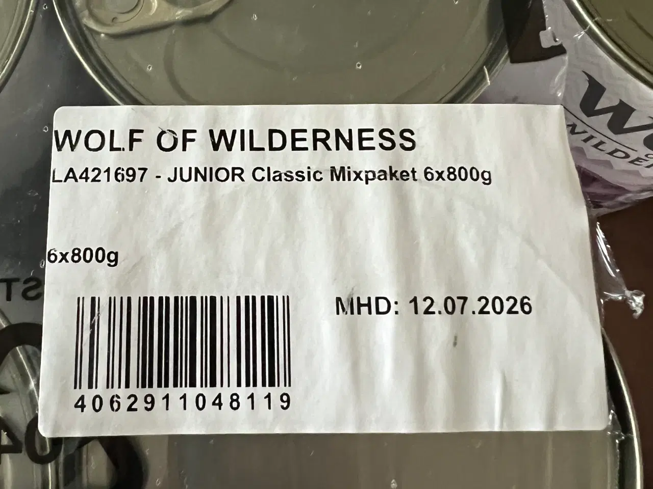 Billede 3 - 5x 800 g Wolf of wilderness vådfoder