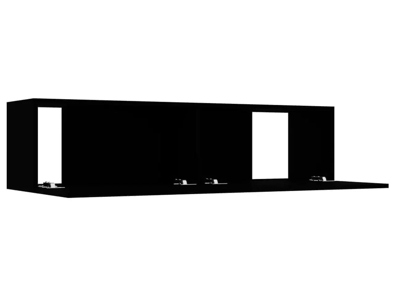 Billede 5 - Tv-bord 120x30x30 cm konstrueret træ sort
