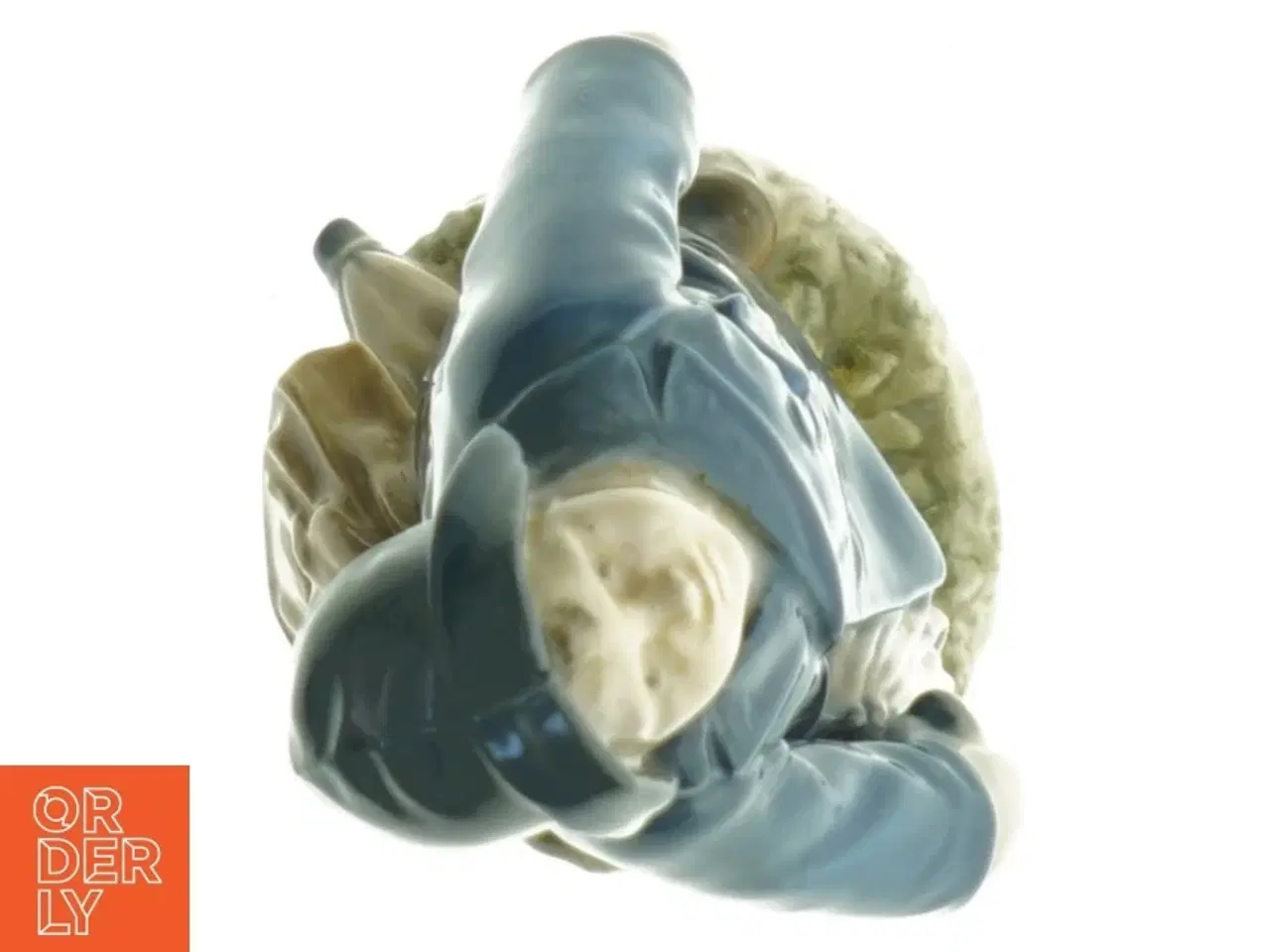 Billede 4 - Porcelænsfigur af pige med paraply fra Royal Copenhagen (str. 18 x 9 cm)