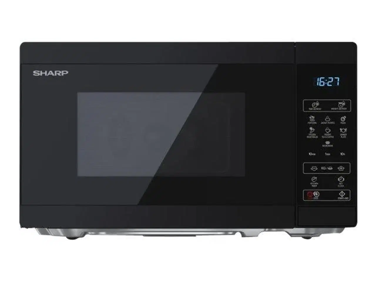 Billede 2 - Mikrobølgeovn Sharp 20 l – 800 W – sort (fritstående)