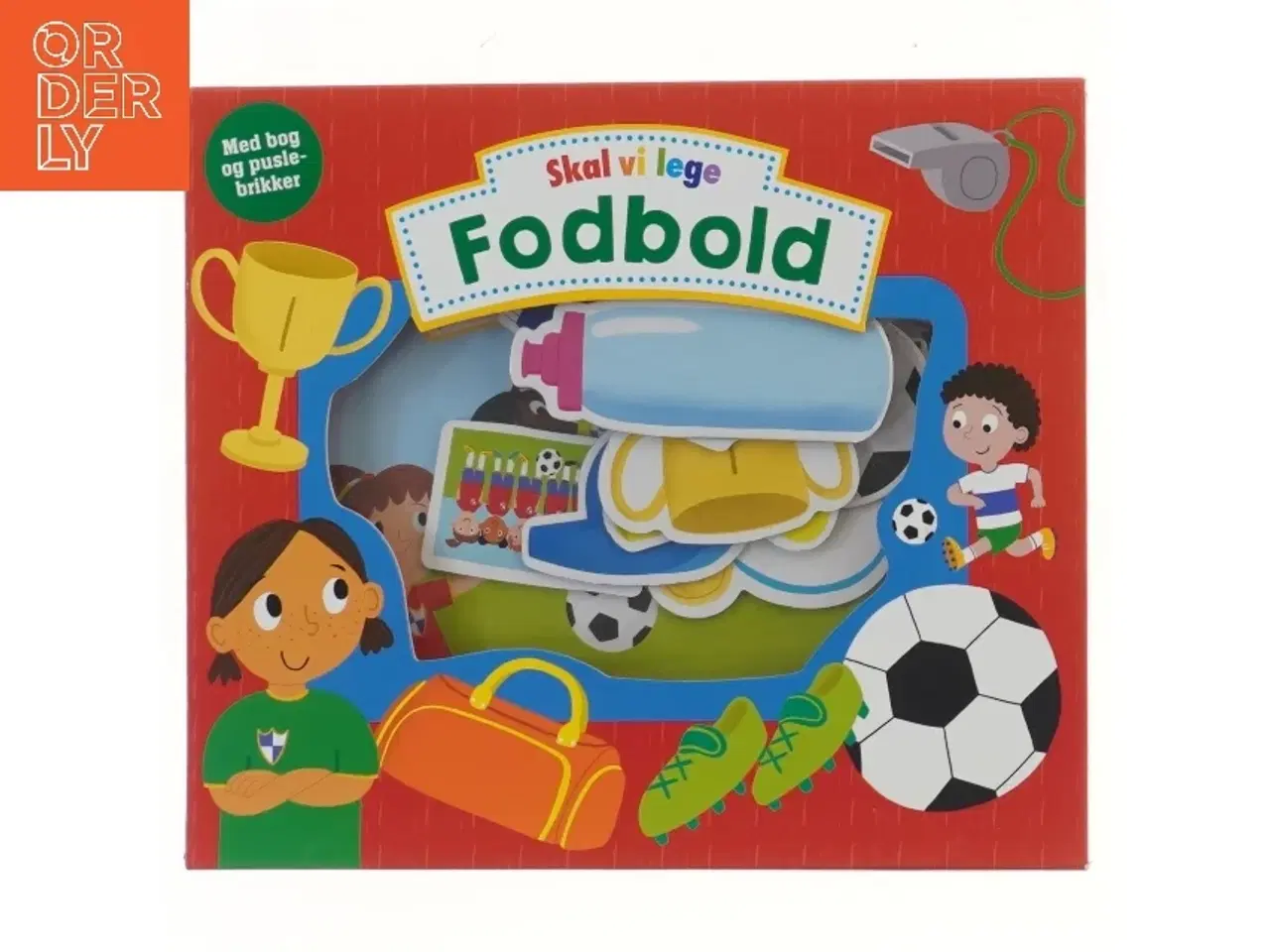 Billede 1 - Skal vi lege: Fodbold bog og puslespil (str. 28x24 cm)