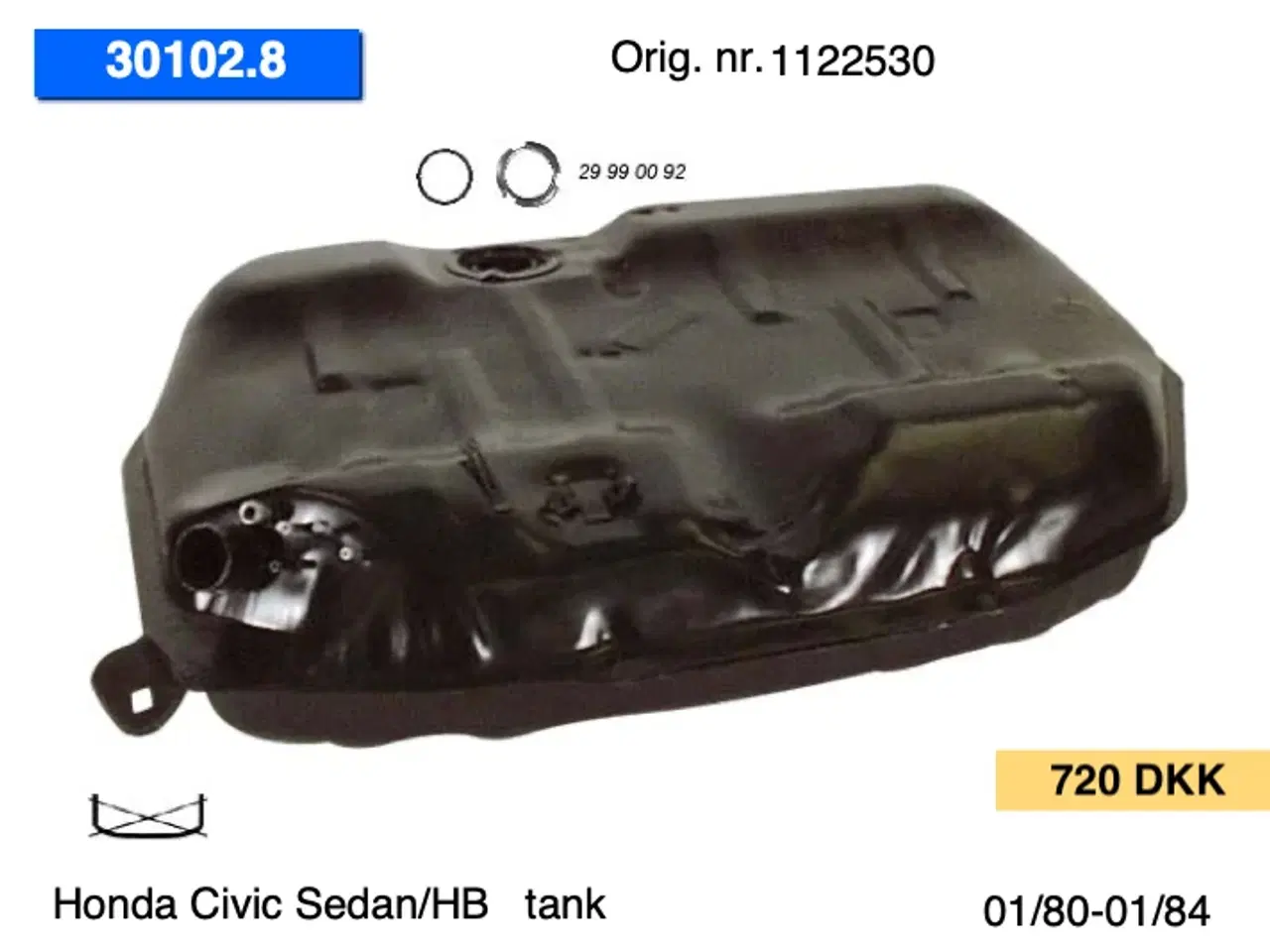 Billede 1 - Nye Honda Civic tank m.m.