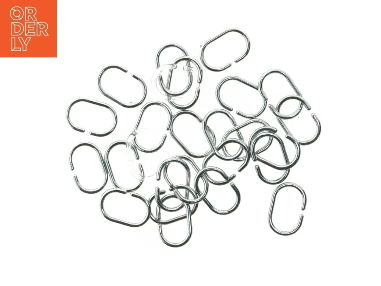 Billede 1 - 26 Plastkroge til bruseforhæng  (str. 6 cm)