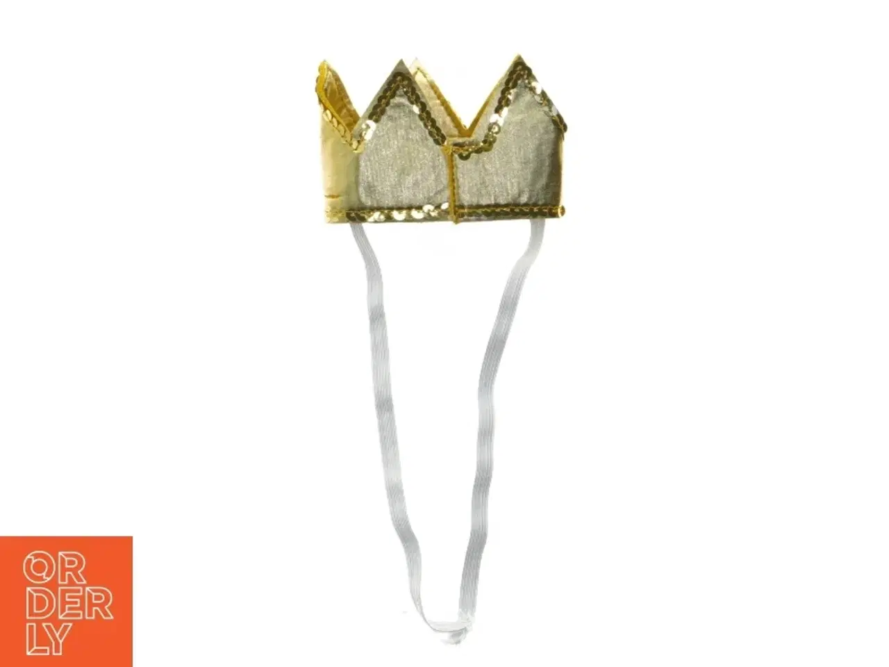 Billede 2 - Guld krone til rollespil (str. 11,5 cm)