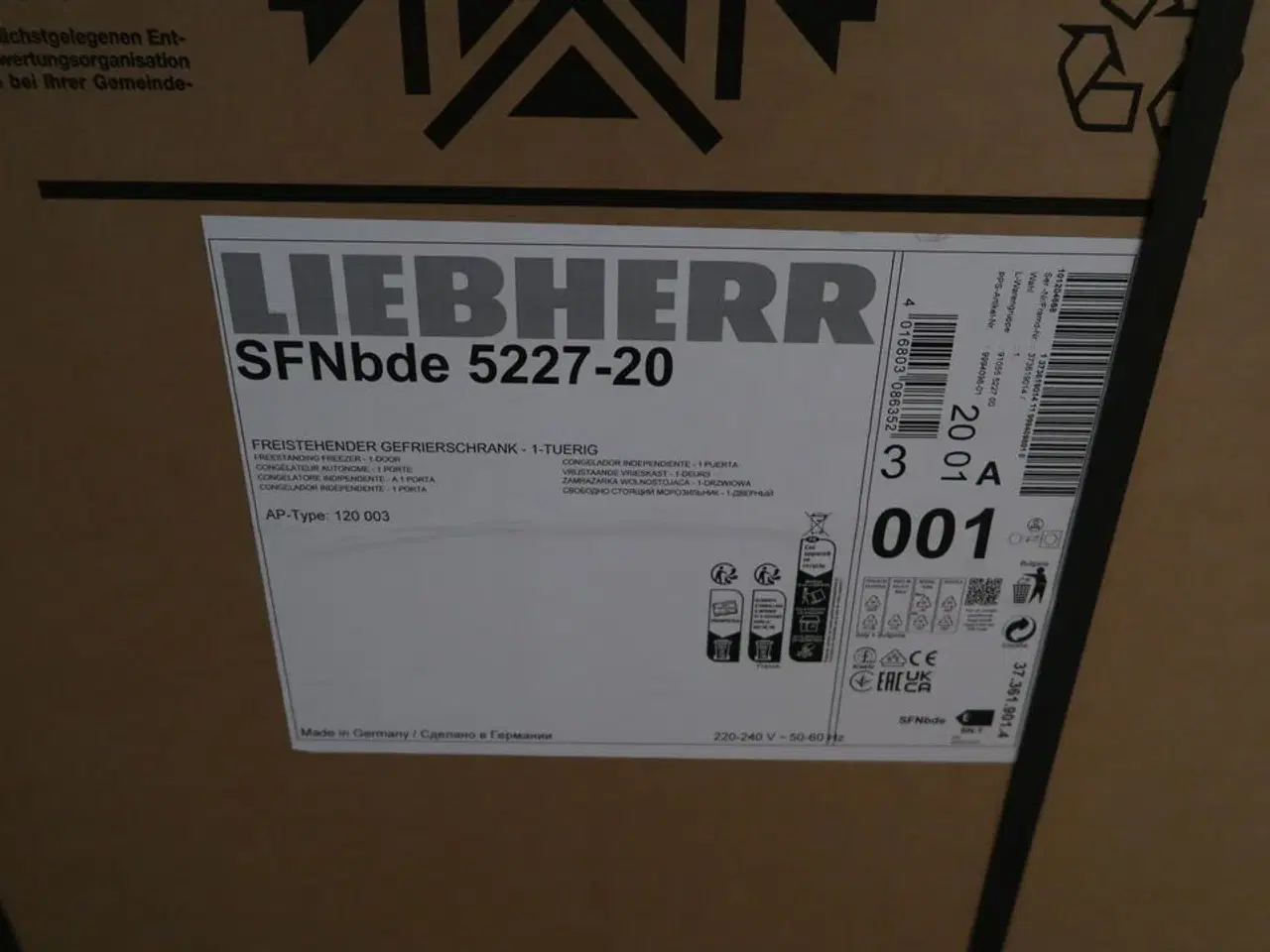 Billede 1 - Fryseskab LIEBHERR SFNBDE 5227-20