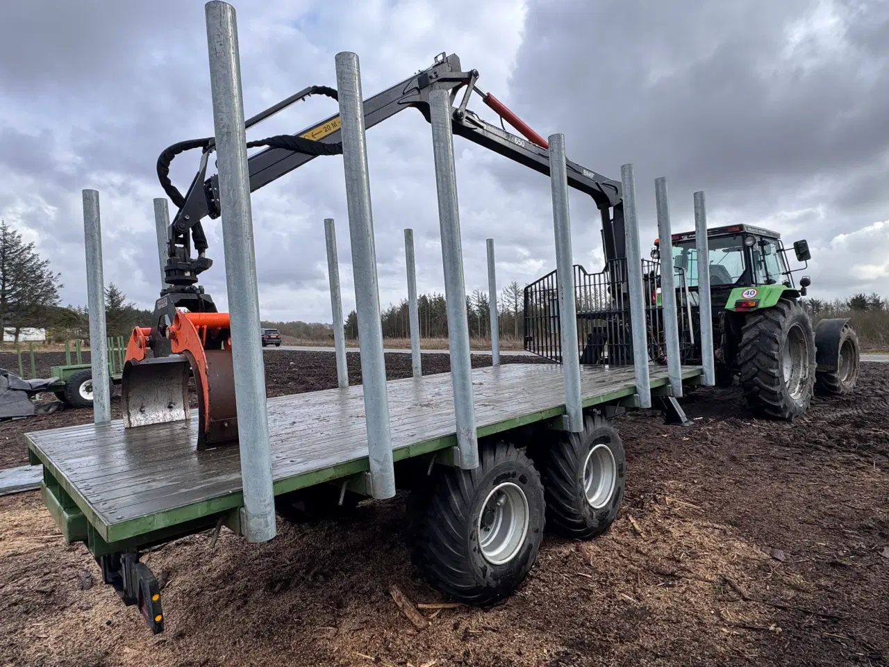 Billede 4 - Deutz Agroxtra 6.07 og BMF 8T Pro skovvogn - Ones 