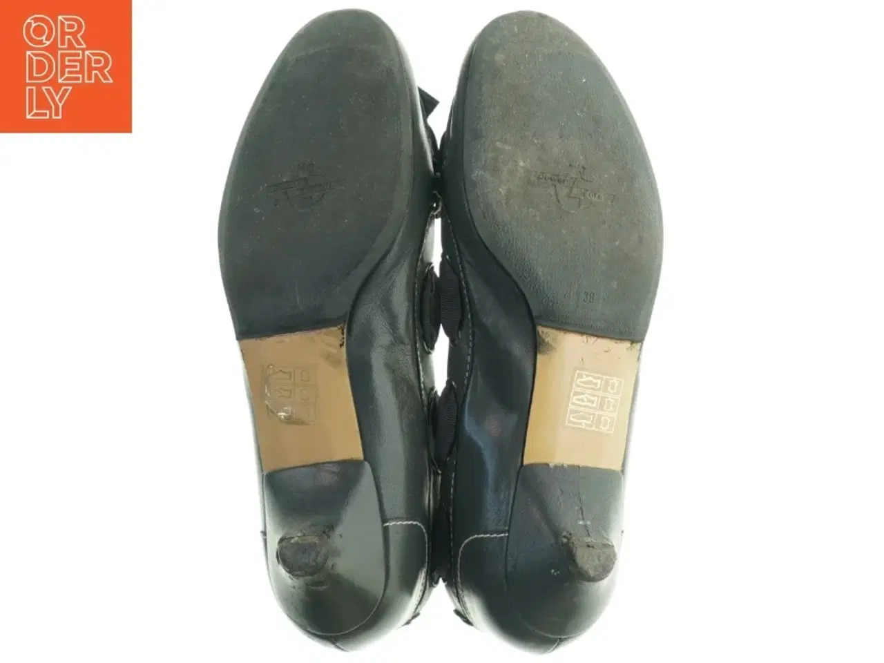 Billede 3 - Sorte ballerinasko med sløjfe fra Helene Steensby (str. 38)