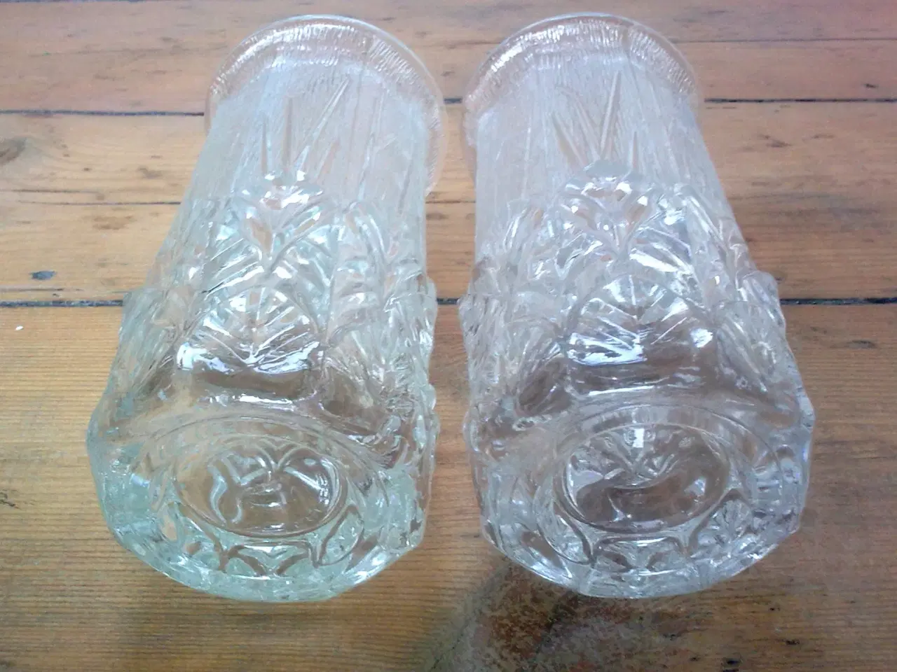 Billede 10 - Retro Italien 3 vaser Vinter is struktur glas