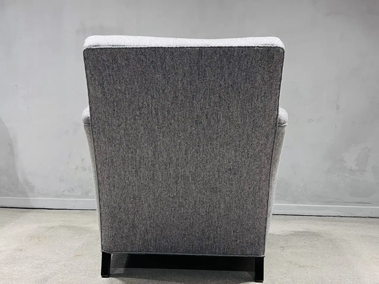 Billede 7 - Art Deco-lænestol, 1930', nyrestaureret, lys grå