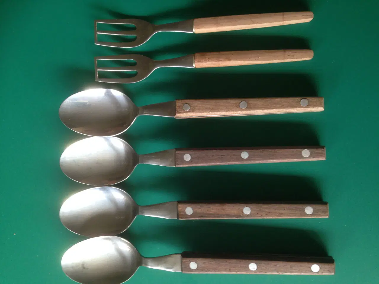 Billede 1 - Skeer og salat gafler i rustfri stål