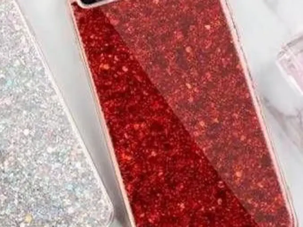 Billede 11 - Rød glimmer cover iPhone 5 SE 6 6s 7 8 P