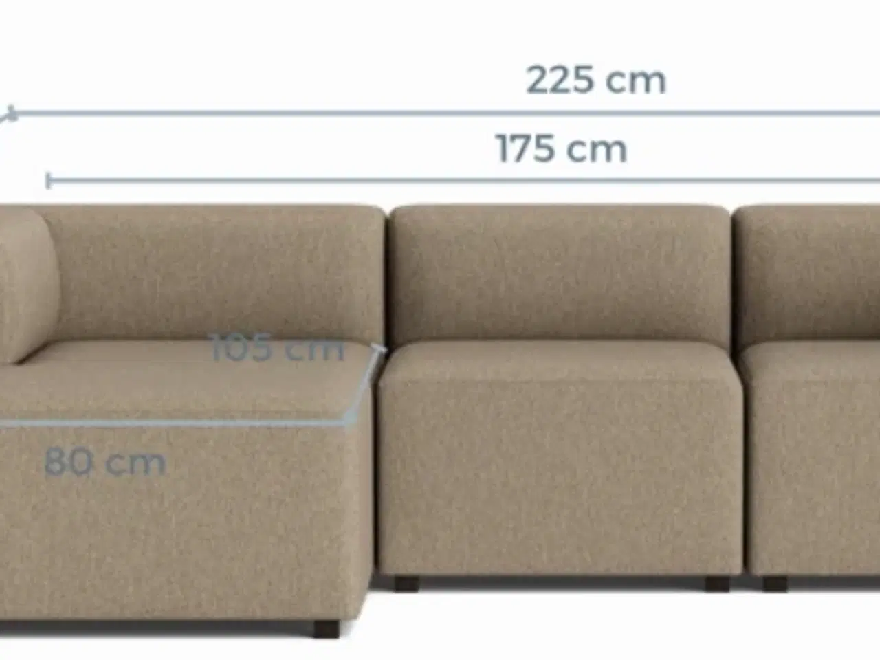 Billede 2 - Venstrevendt chaiselong sofa