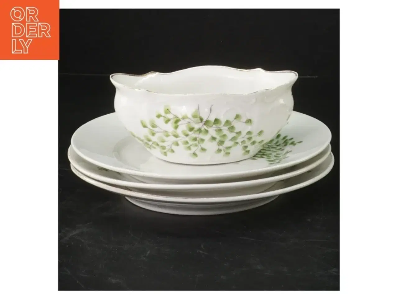 Billede 1 - Linnea Hackefors (Tallerken. ø. 18,5. cm. Sukker skål. 13 cm)