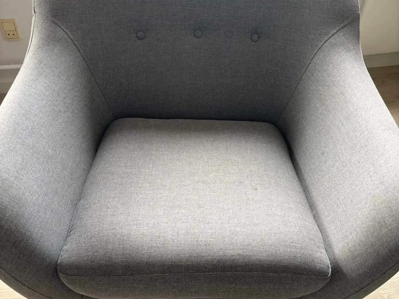 Billede 1 - Flot stol af stof 