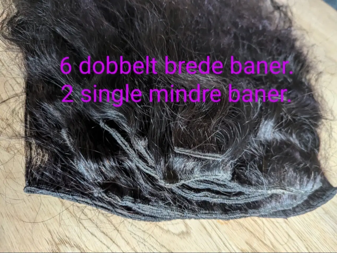 Billede 3 - Human hair extensions 42 cm